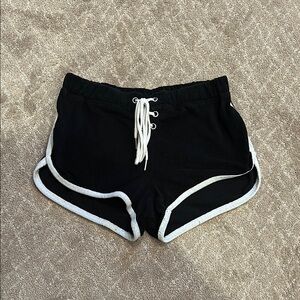 Black kids / Women's Shorts with White Trim